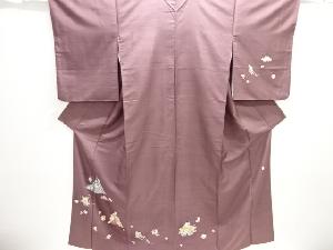 作家物　童子模様手織り節紬訪問着